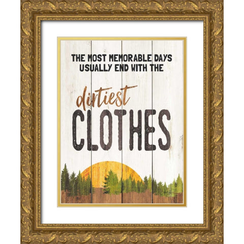 The Dirtiest Clothes Gold Ornate Wood Framed Art Print with Double Matting by Rae, Marla