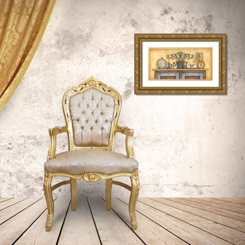 Come Gather at Our Table Gold Ornate Wood Framed Art Print with Double Matting by June, Mary Ann