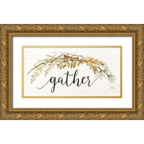 Gather Gold Ornate Wood Framed Art Print with Double Matting by Rae, Marla