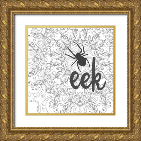 Spider Eek Gold Ornate Wood Framed Art Print with Double Matting by Rae, Marla