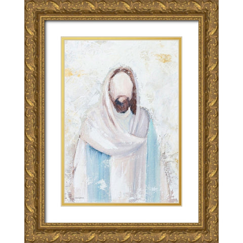 Good Shepherd Gold Ornate Wood Framed Art Print with Double Matting by Kissell, Mackenzie