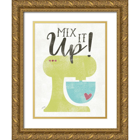 Mix It Up Gold Ornate Wood Framed Art Print with Double Matting by Michelle, Misty