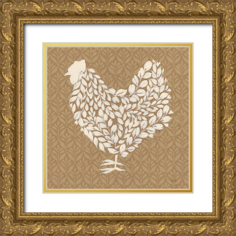 Golden Hour on the Farm Gold Ornate Wood Framed Art Print with Double Matting by Norman, Michele