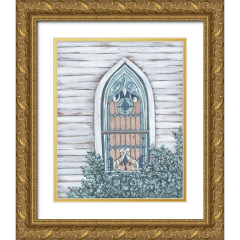 Going to the Chapel   Gold Ornate Wood Framed Art Print with Double Matting by Norman, Michele