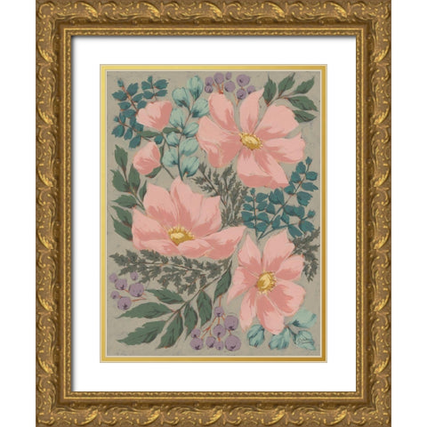 Cosmos Dreams Gold Ornate Wood Framed Art Print with Double Matting by Norman, Michele