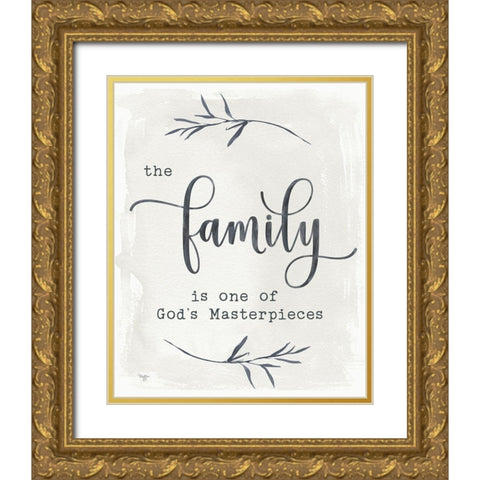 The Family Gold Ornate Wood Framed Art Print with Double Matting by Mollie B.