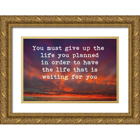 Life Gold Ornate Wood Framed Art Print with Double Matting by Podt, Martin