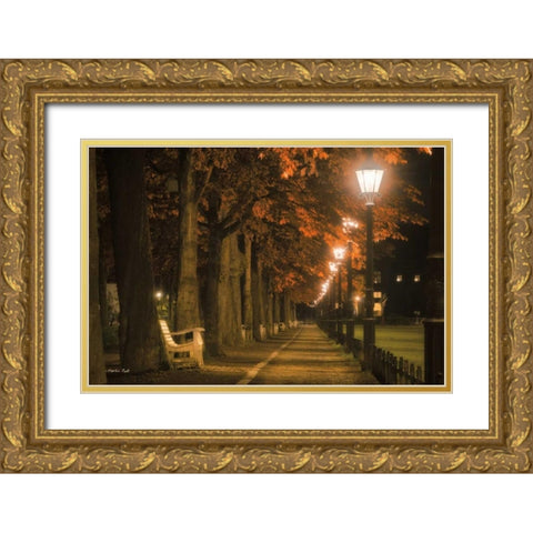 Take a Seat Gold Ornate Wood Framed Art Print with Double Matting by Podt, Martin