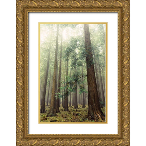The Friendly Giants Gold Ornate Wood Framed Art Print with Double Matting by Podt, Martin