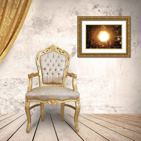 Into the Sun Gold Ornate Wood Framed Art Print with Double Matting by Podt, Martin