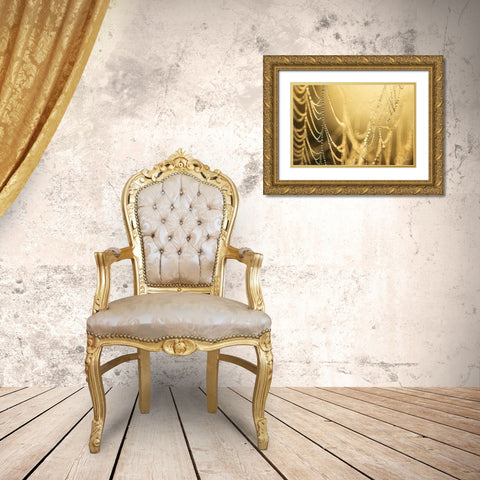 Natures Jewels II Gold Ornate Wood Framed Art Print with Double Matting by Podt, Martin