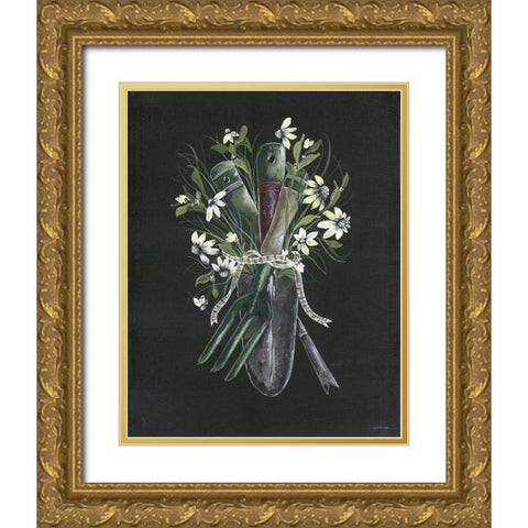 Get Your Hands Dirty Gold Ornate Wood Framed Art Print with Double Matting by Norkus, Julie