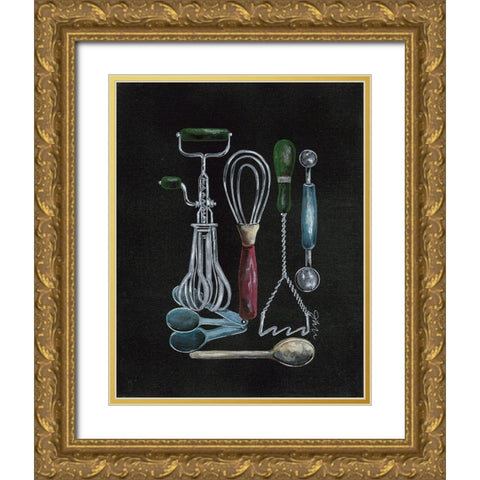 Stir Up Things Gold Ornate Wood Framed Art Print with Double Matting by Norkus, Julie