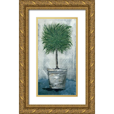 Boho Tree Gold Ornate Wood Framed Art Print with Double Matting by Norkus, Julie
