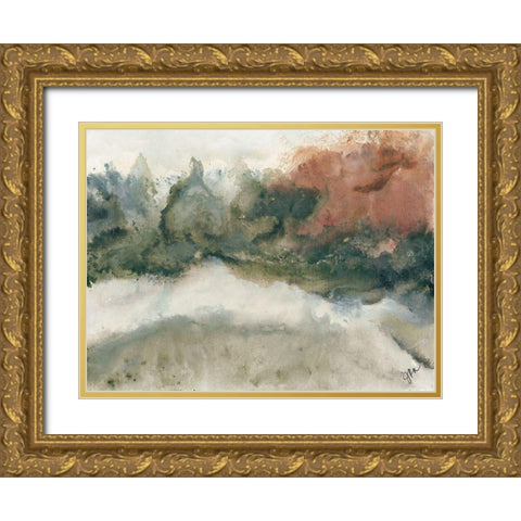 Calming 2   Gold Ornate Wood Framed Art Print with Double Matting by Norkus, Julie