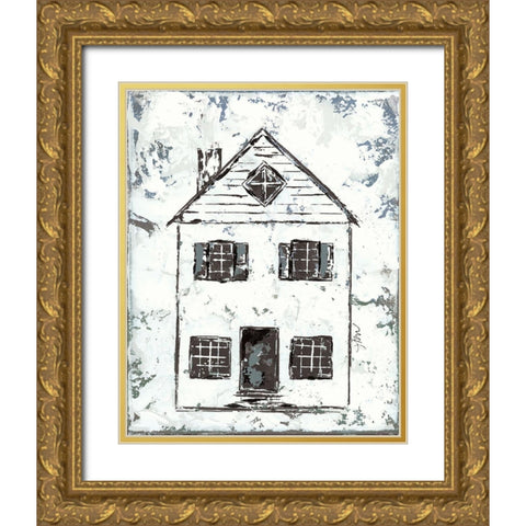 Shelter Series I Gold Ornate Wood Framed Art Print with Double Matting by Norkus, Julie