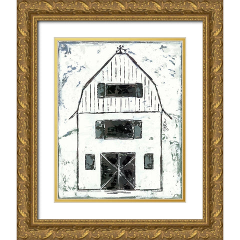 Shelter Series II Gold Ornate Wood Framed Art Print with Double Matting by Norkus, Julie