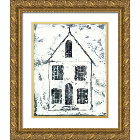 Shelter Series III Gold Ornate Wood Framed Art Print with Double Matting by Norkus, Julie
