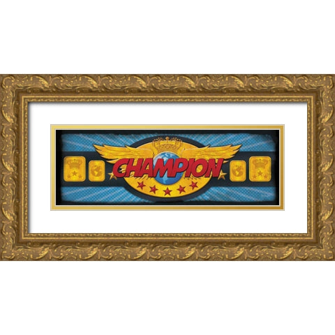 Champion Gold Ornate Wood Framed Art Print with Double Matting by Rader, Lauren