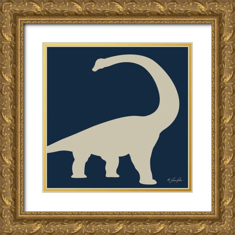 Dino II    Gold Ornate Wood Framed Art Print with Double Matting by Rader, Lauren