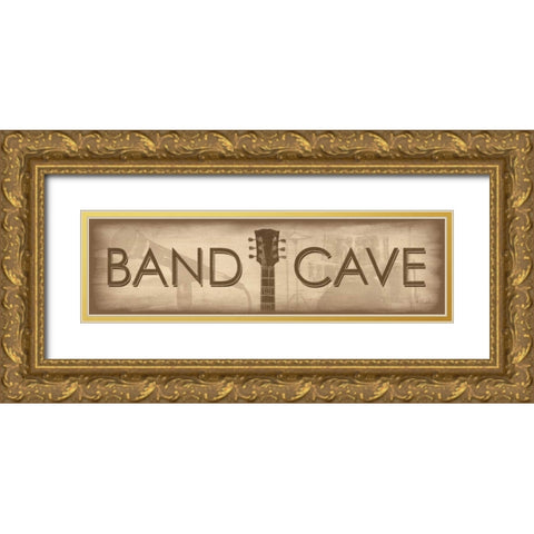 Band Cave Gold Ornate Wood Framed Art Print with Double Matting by Rader, Lauren