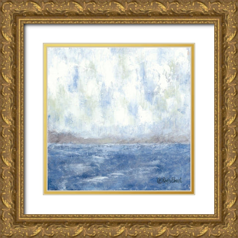 The Shore Gold Ornate Wood Framed Art Print with Double Matting by Ebert, Roey