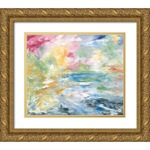 View From Above Gold Ornate Wood Framed Art Print with Double Matting by Ebert, Roey