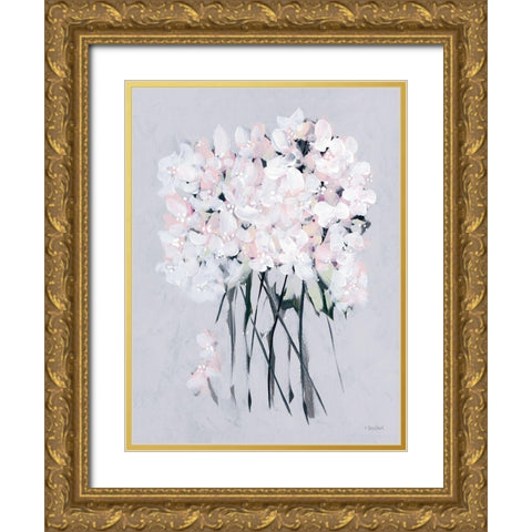 Romantic Floral I Gold Ornate Wood Framed Art Print with Double Matting by Ebert, Roey