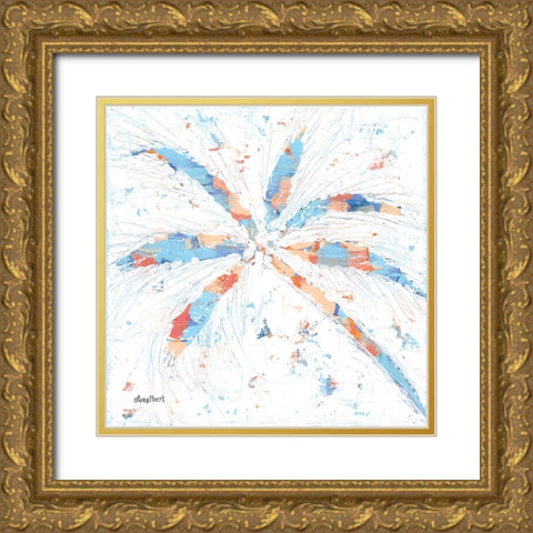 Palm Tree II Gold Ornate Wood Framed Art Print with Double Matting by Ebert, Roey