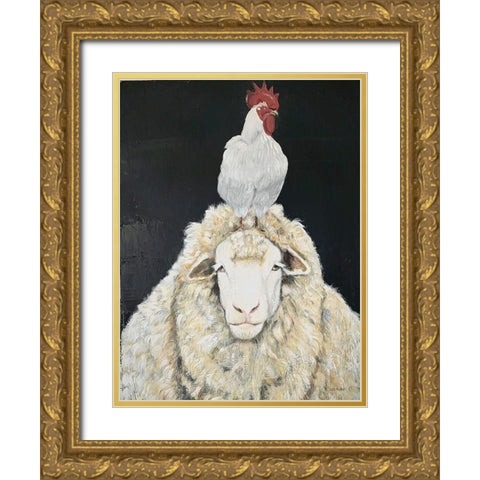 Mellow  Gold Ornate Wood Framed Art Print with Double Matting by Redman, Suzi