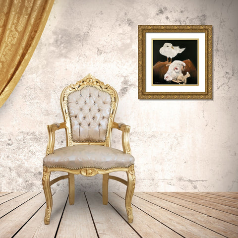 Patience and Pride Gold Ornate Wood Framed Art Print with Double Matting by Redman, Suzi