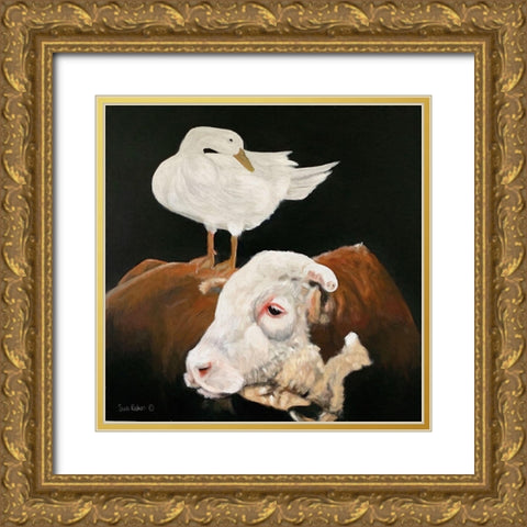 Patience and Pride Gold Ornate Wood Framed Art Print with Double Matting by Redman, Suzi