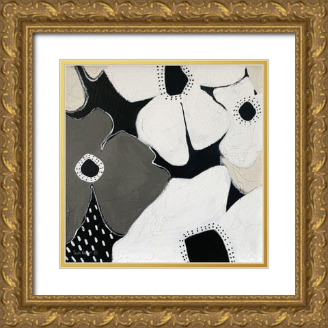 Hello I Gold Ornate Wood Framed Art Print with Double Matting by Redman, Suzi