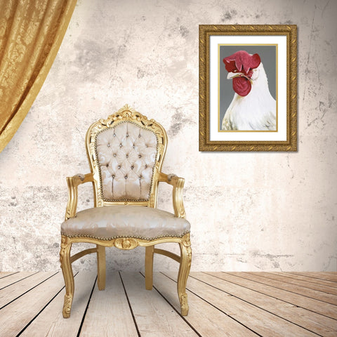 Side Issues Gold Ornate Wood Framed Art Print with Double Matting by Redman, Suzi