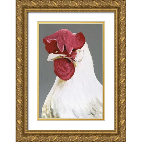 Side Issues Gold Ornate Wood Framed Art Print with Double Matting by Redman, Suzi