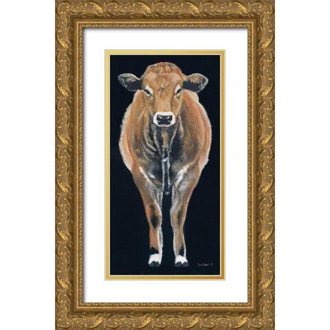 A Firm Foundation Gold Ornate Wood Framed Art Print with Double Matting by Redman, Suzi