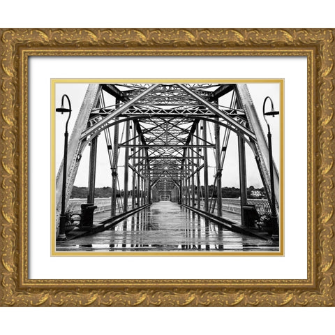Bridge No. 9 Gold Ornate Wood Framed Art Print with Double Matting by Rigsby, Jennifer
