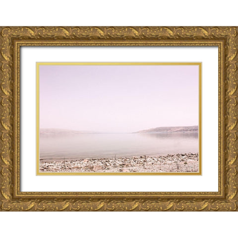 Pastel Sea I Gold Ornate Wood Framed Art Print with Double Matting by Rigsby, Jennifer
