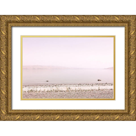 Pastel Sea II Gold Ornate Wood Framed Art Print with Double Matting by Rigsby, Jennifer