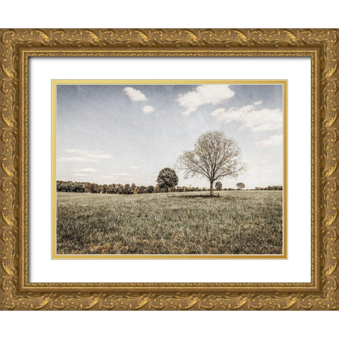 Together in the Fields I Gold Ornate Wood Framed Art Print with Double Matting by Rigsby, Jennifer