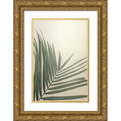 Golden Hour Palm Gold Ornate Wood Framed Art Print with Double Matting by Rigsby, Jennifer