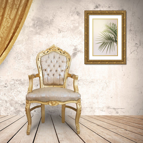 Sunkissed Palm Gold Ornate Wood Framed Art Print with Double Matting by Rigsby, Jennifer