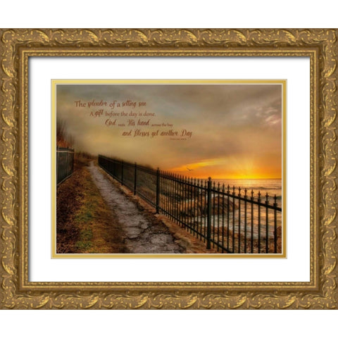 Gods Gift Gold Ornate Wood Framed Art Print with Double Matting by Vieira, Robin-Lee