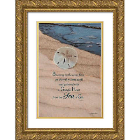 The Gift Gold Ornate Wood Framed Art Print with Double Matting by Vieira, Robin-Lee