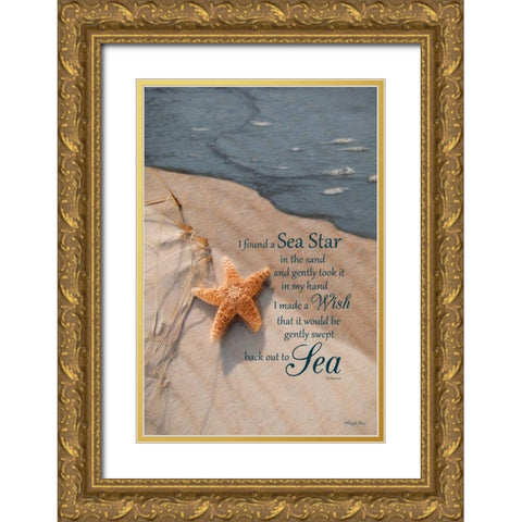 The Wish Gold Ornate Wood Framed Art Print with Double Matting by Vieira, Robin-Lee