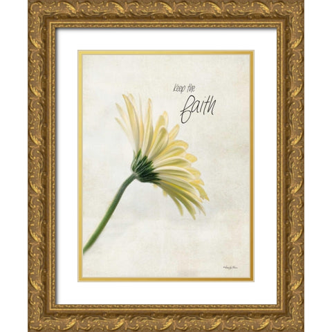 Keep the Faith Gold Ornate Wood Framed Art Print with Double Matting by Vieira, Robin-Lee