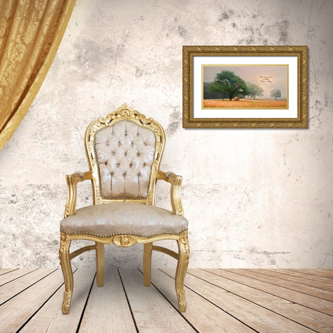 Let Faith Clear the Way Gold Ornate Wood Framed Art Print with Double Matting by Vieira, Robin-Lee