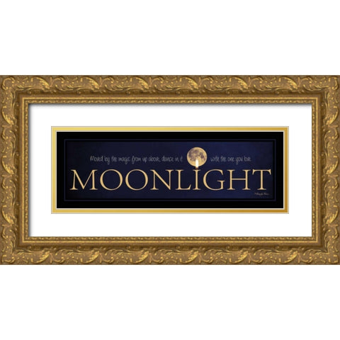 Moonlight Gold Ornate Wood Framed Art Print with Double Matting by Vieira, Robin-Lee