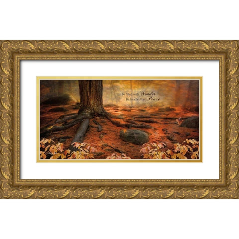 Wonder Gold Ornate Wood Framed Art Print with Double Matting by Vieira, Robin-Lee