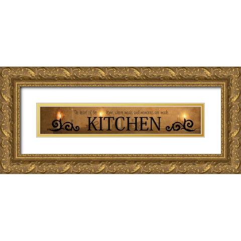 Kitchen Gold Ornate Wood Framed Art Print with Double Matting by Vieira, Robin-Lee